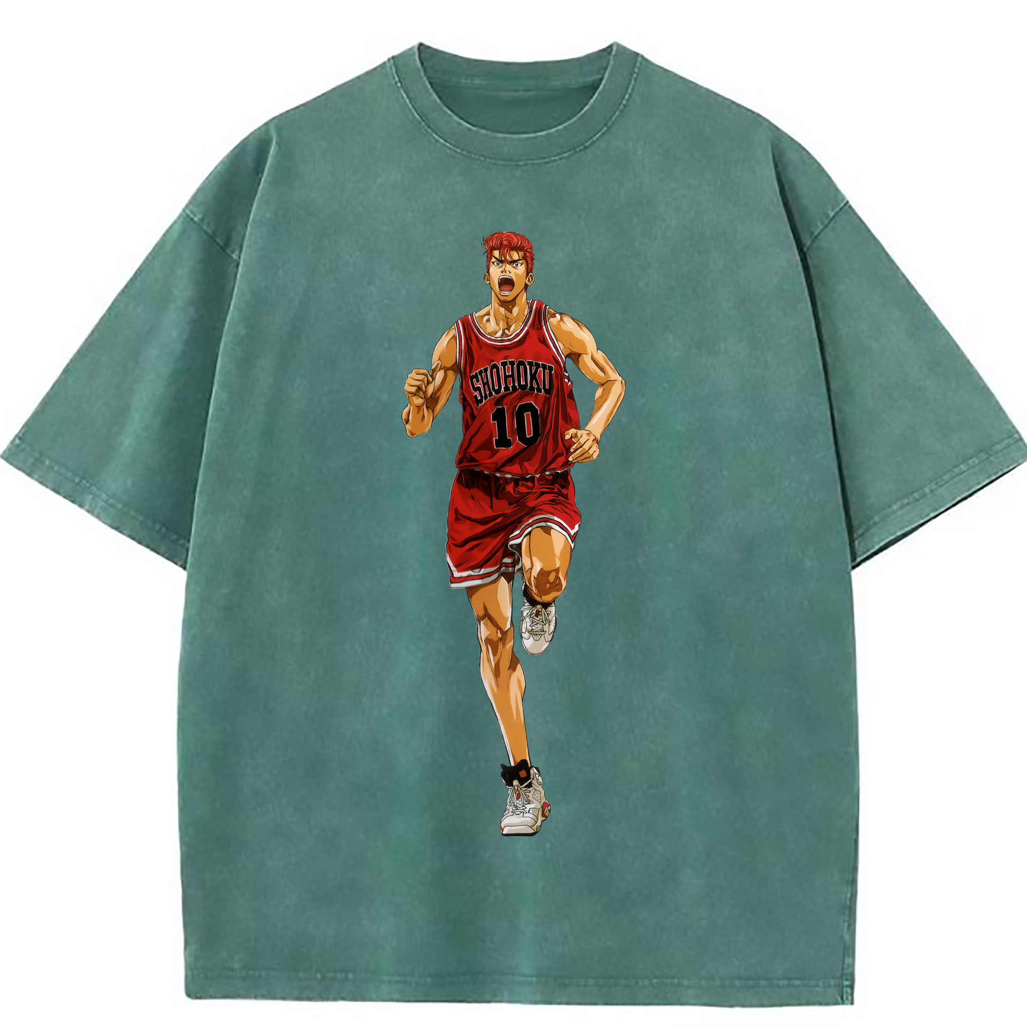 （画像用） SLAM DUNK／スラムダンク 綿100% ヴィンテージ風 半袖Tシャツ（フロントプリント）